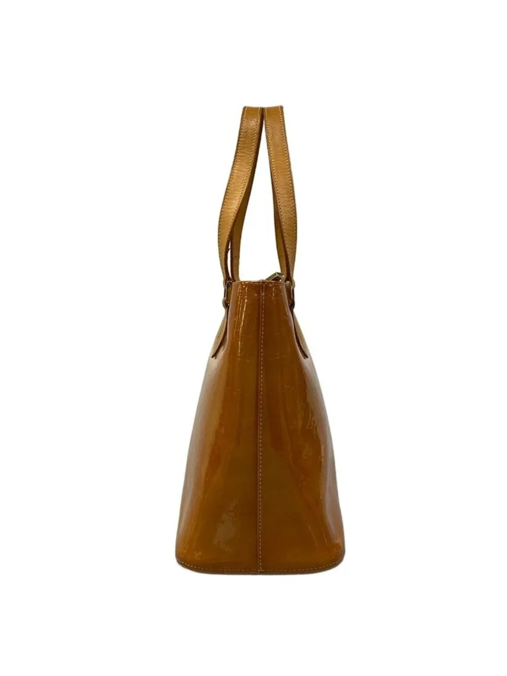 Louis Vuitton Tote Monogram Vernis Houston Soft Beige Leather